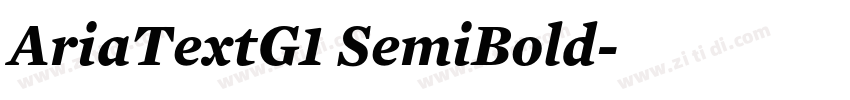 AriaTextG1 SemiBold字体转换 AriaTextG1 SemiBold字体转换